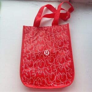 Lululemon athletica Red Shopping Bag Small